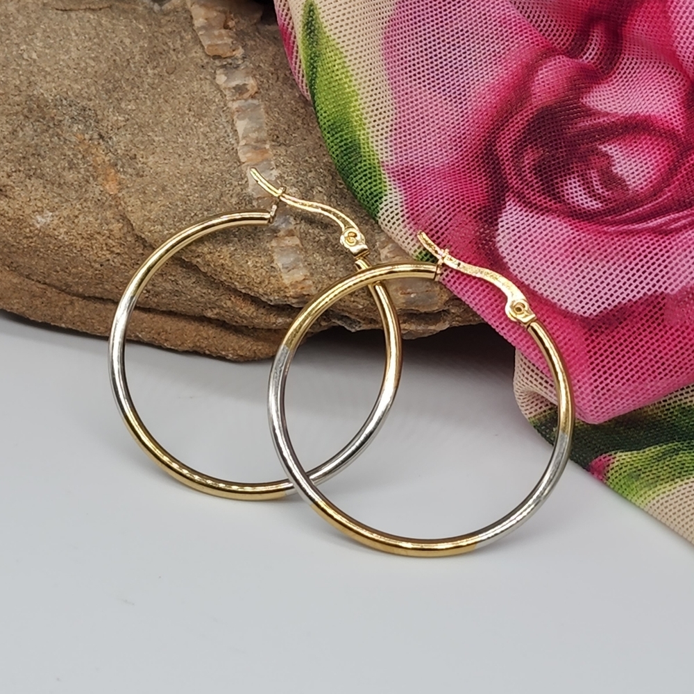 Gold/Silver Unique Different Earrings 14k Gold plated Hypoallergenic